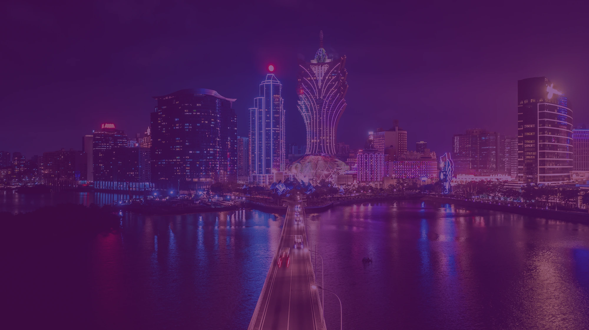 las vegas in the background